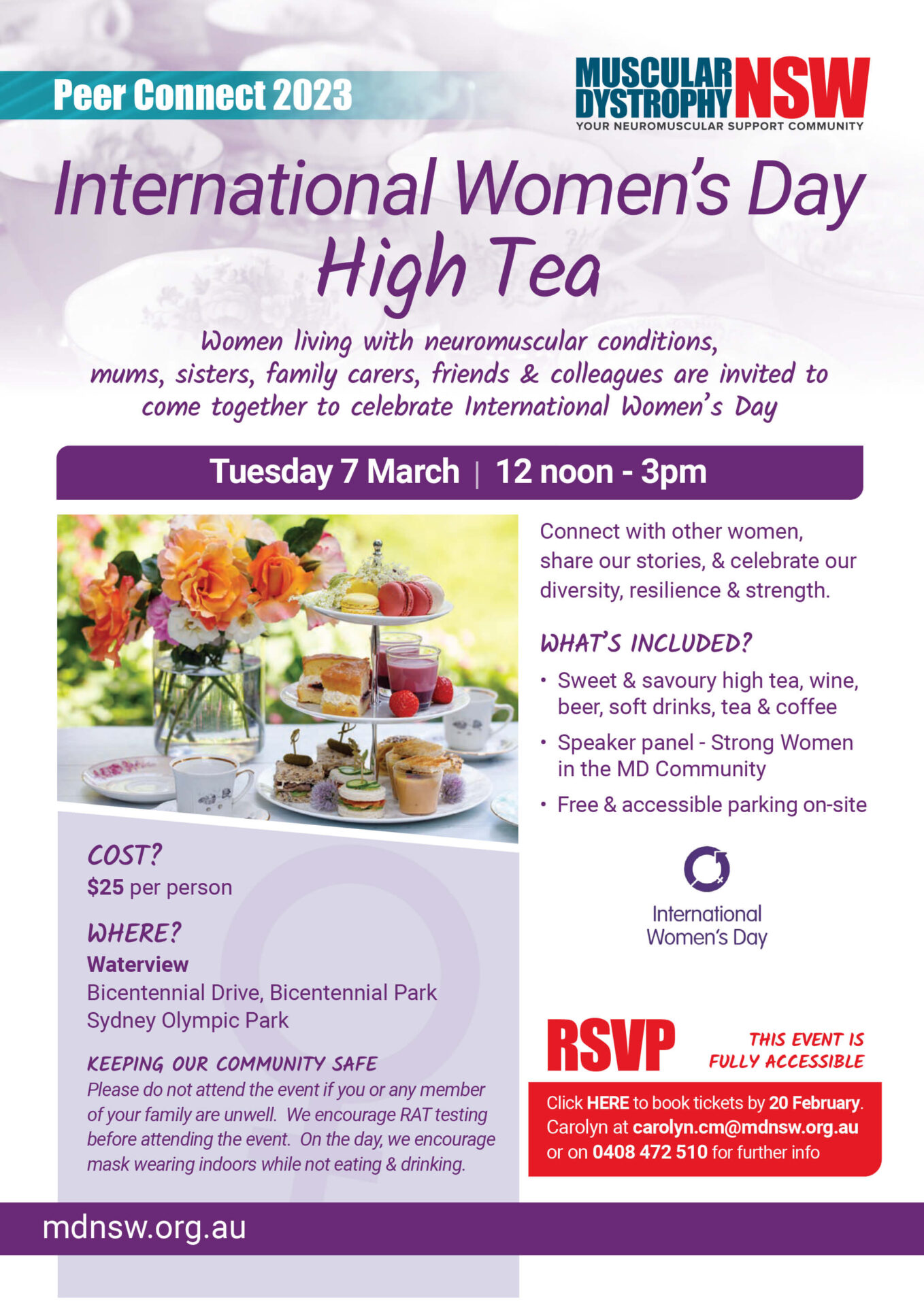 International Women's Day High Tea - Muscular Dystrophy NSW